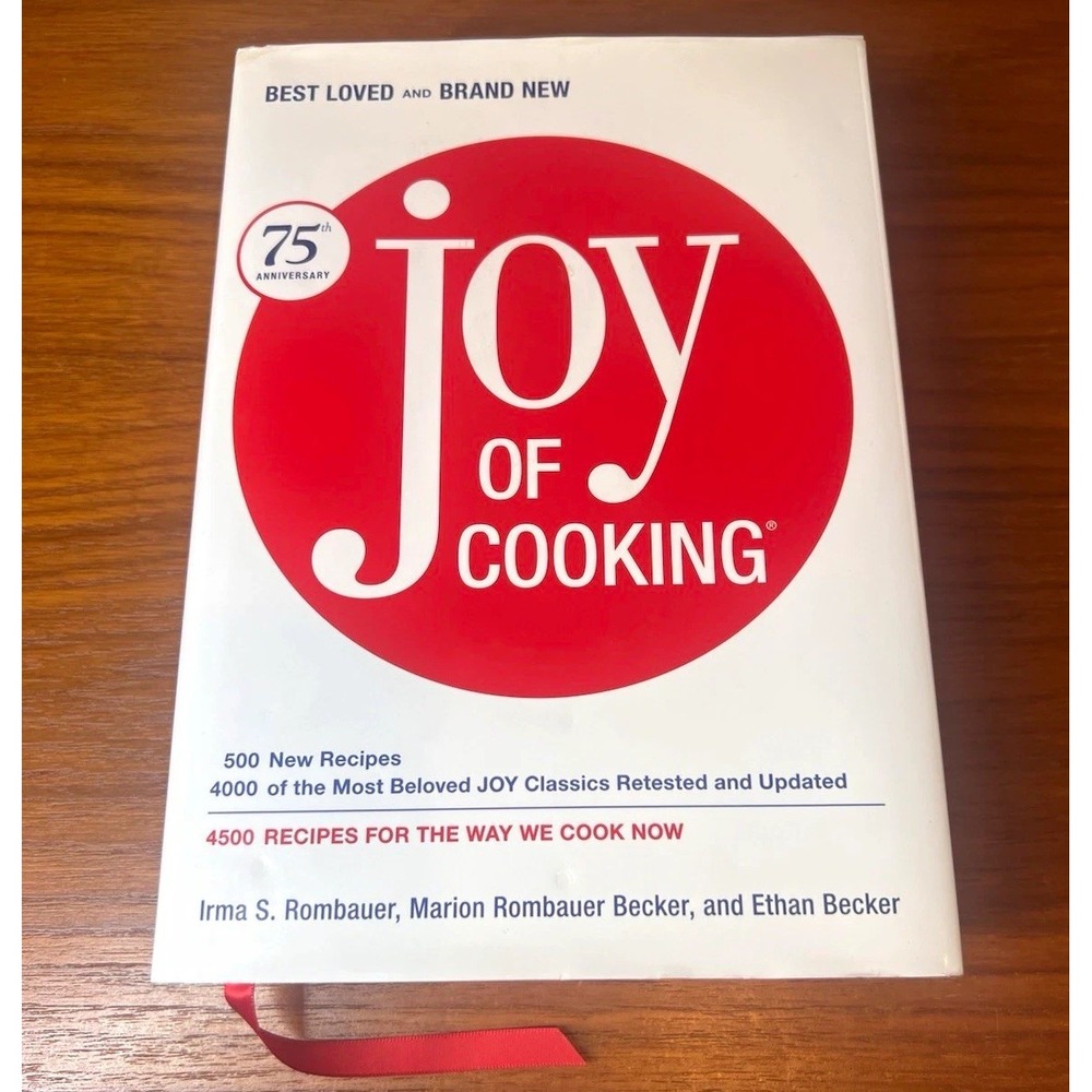 Joy of Cooking 75th Anniversary Edition Hardcover Cookbook w/ Dust Jacket